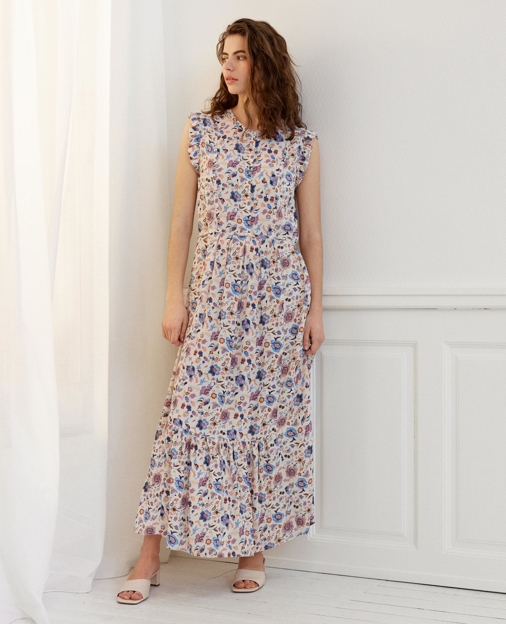 FLORAL MOSS DRESS