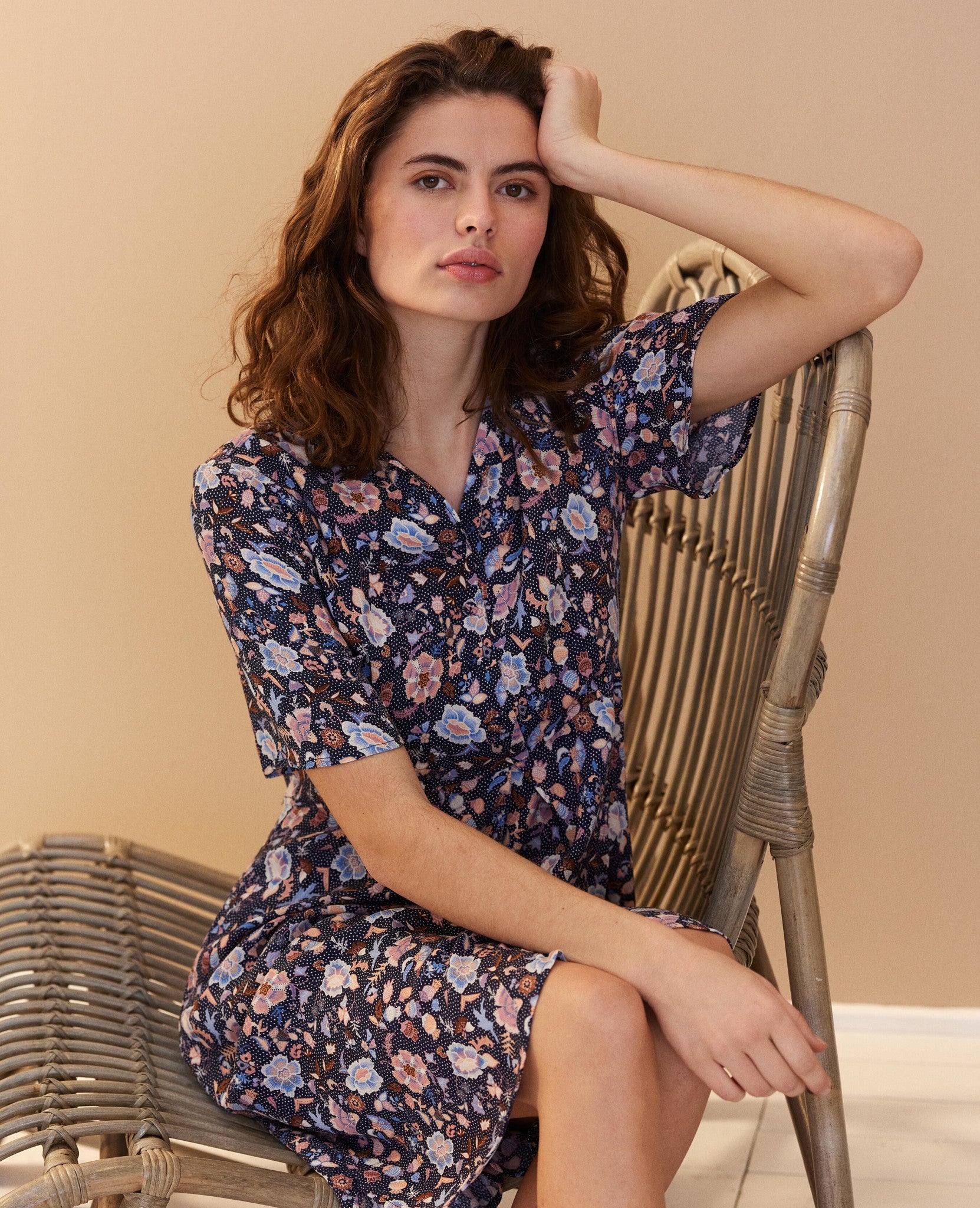 FLORAL MOSS DRESS