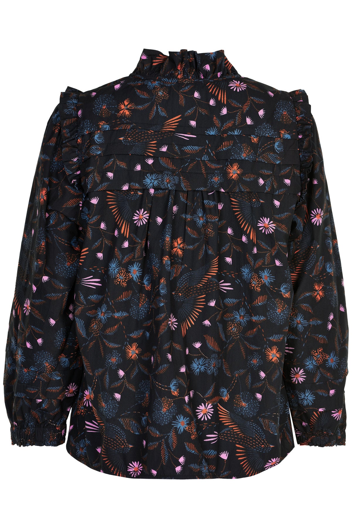 ORGANIC FLOWER BIRD BLOUSE