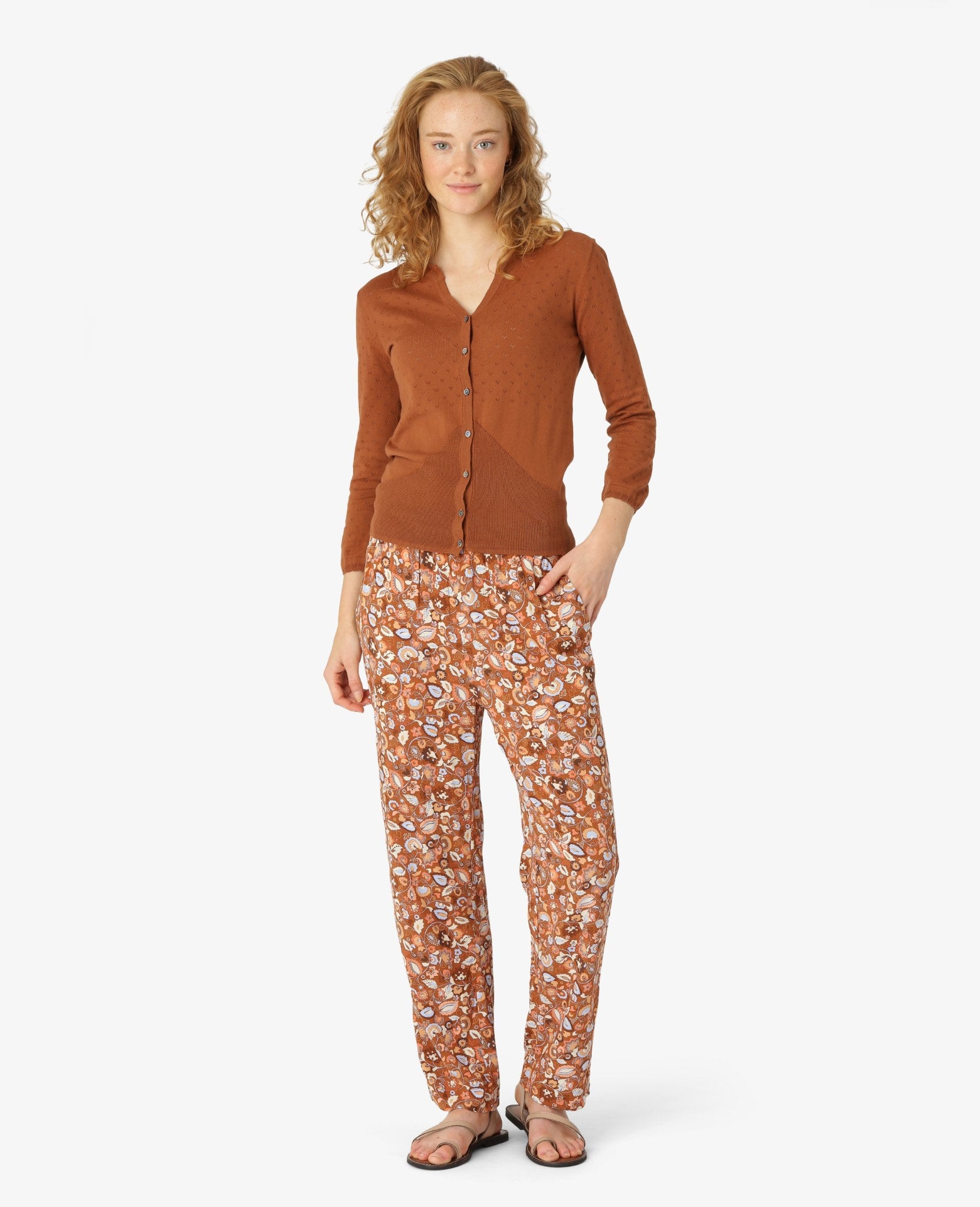 ORGANIC COTTON KNIT CARDIGAN
