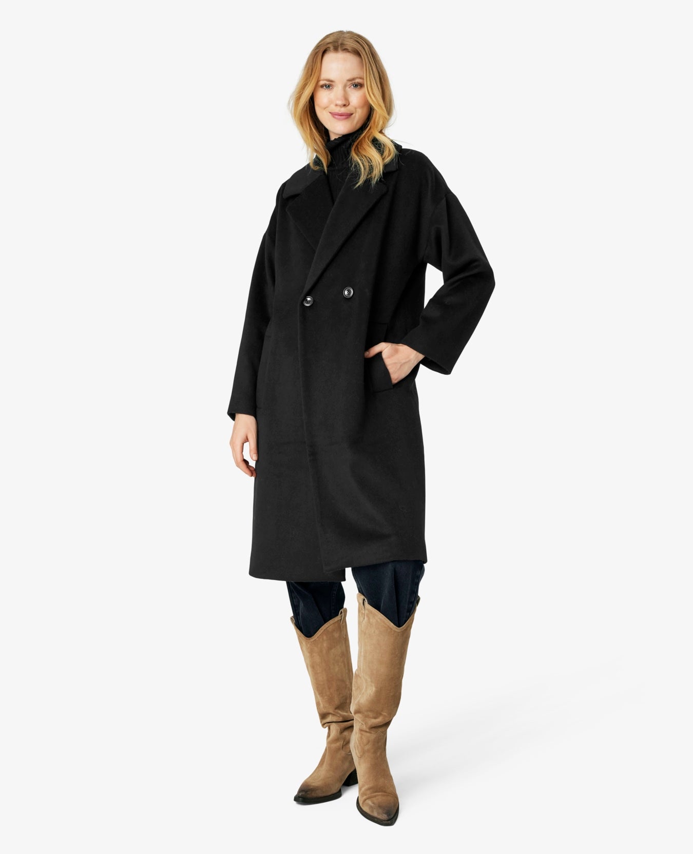 CECILIANN WOOL MIX COAT