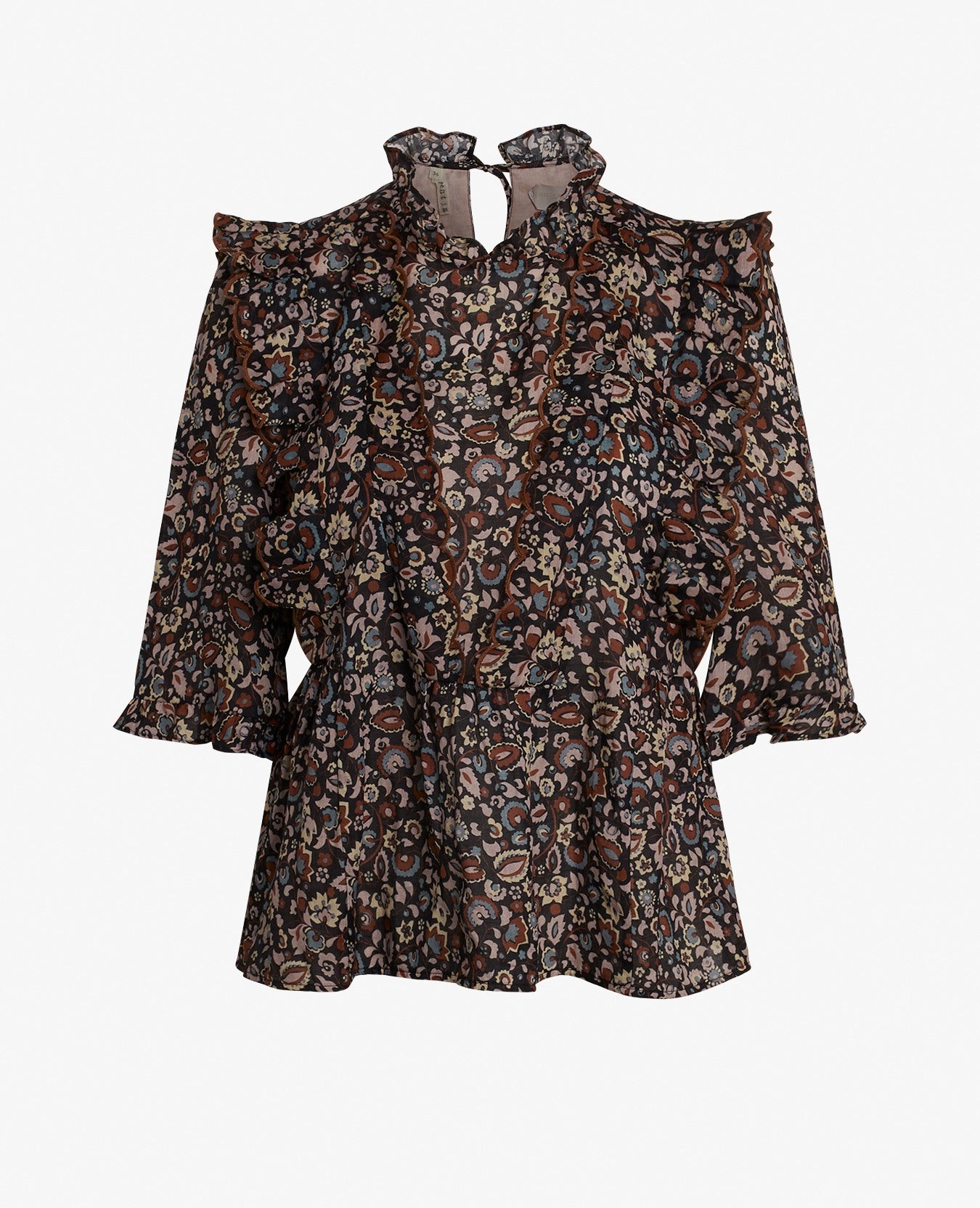 OTN PRINTED RAMIE BLOUSE