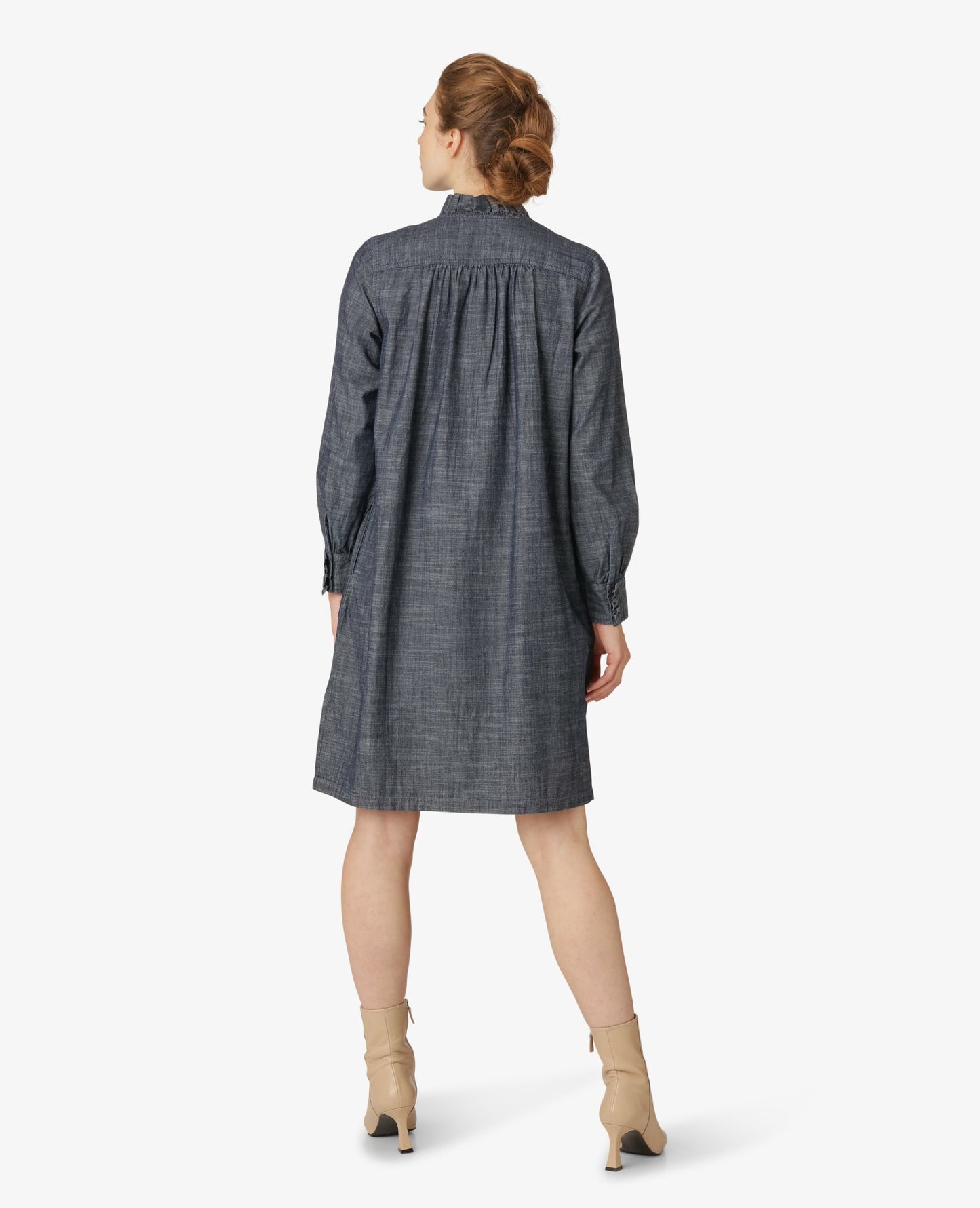 LIGHT WEIGHT INDIGO DRESS