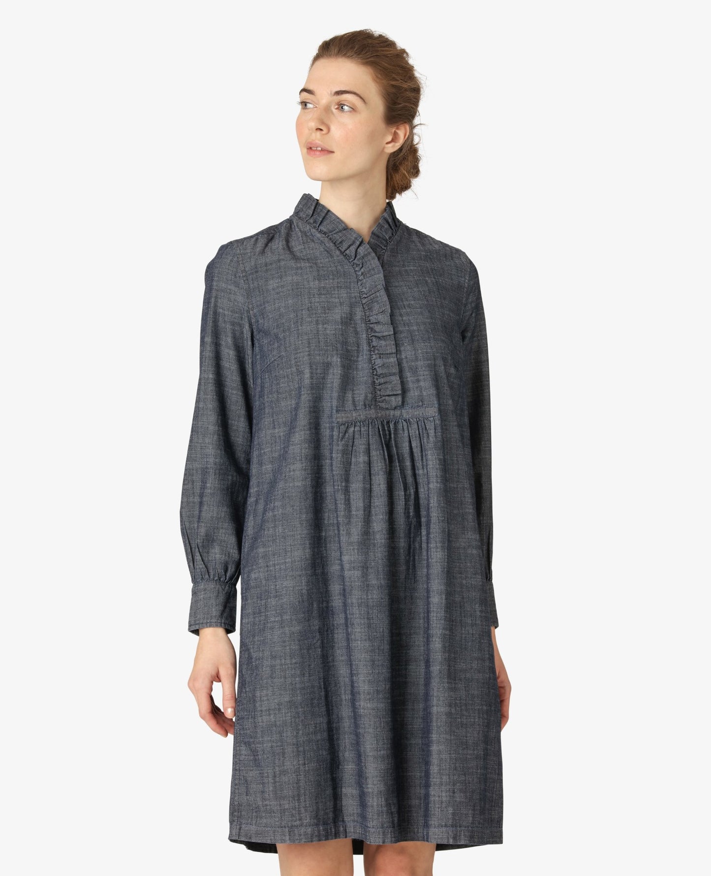 LIGHT WEIGHT INDIGO DRESS