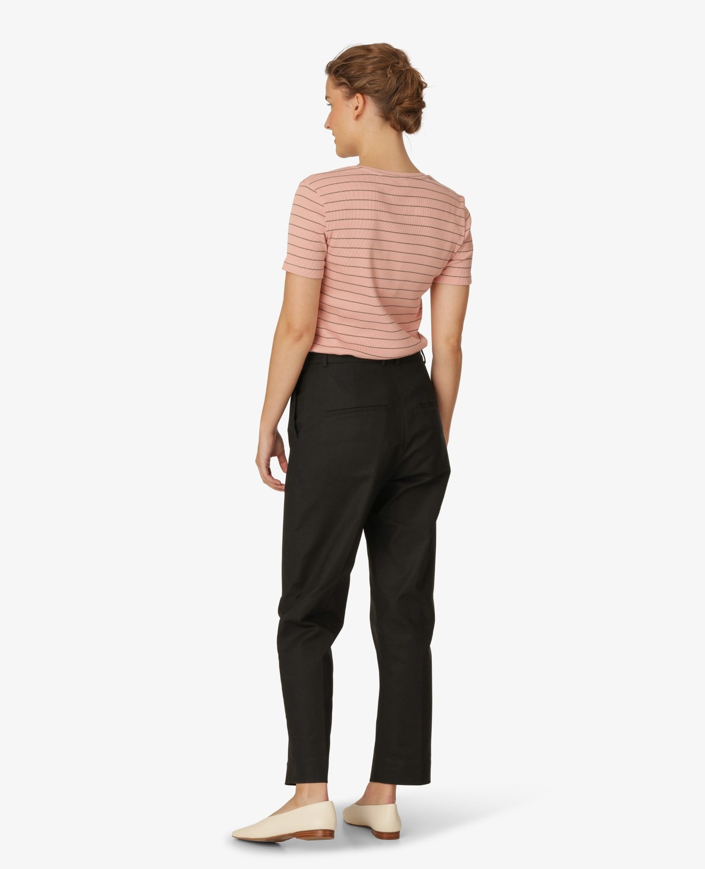 ESSENTIAL ORGANIC 2X2 RIB STR T-SHIRT