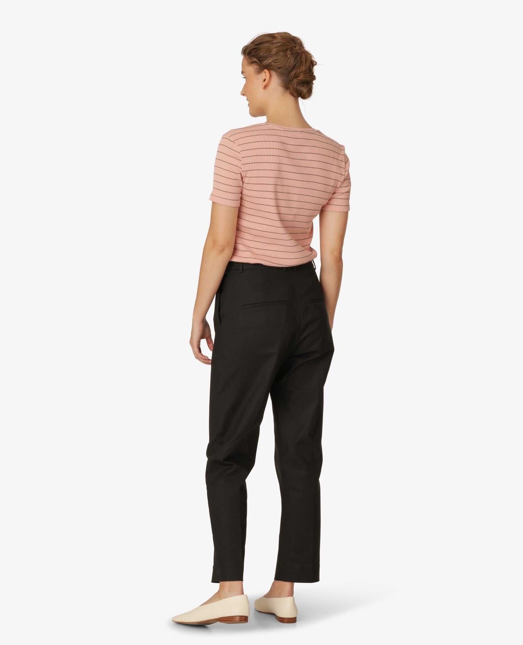 ESSENTIAL ORGANIC 2X2 RIB STR T-SHIRT