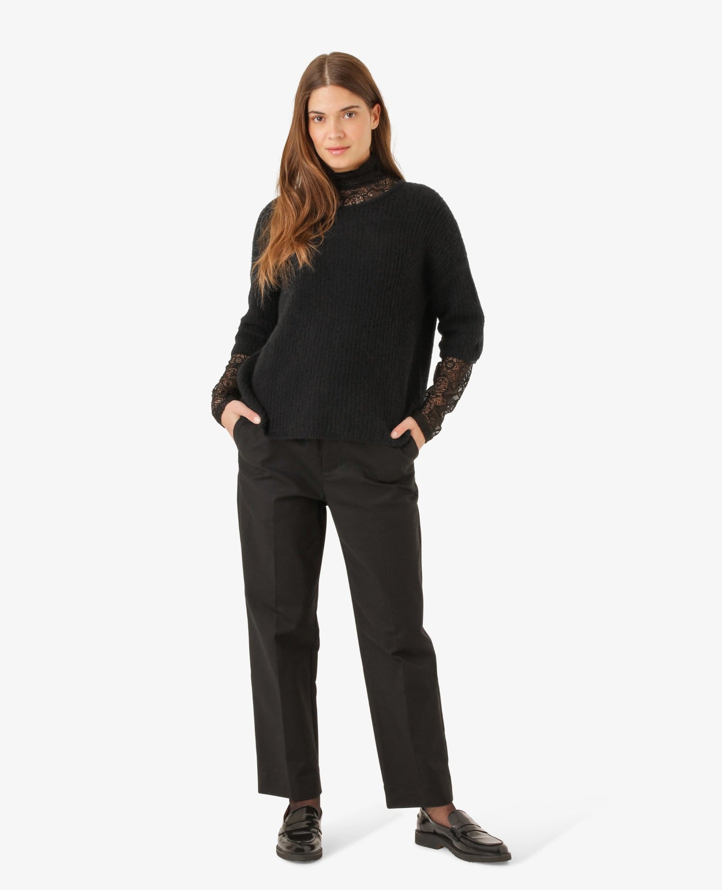 HILDENN KNITTED PULLOVER 3/4 SLEEVES