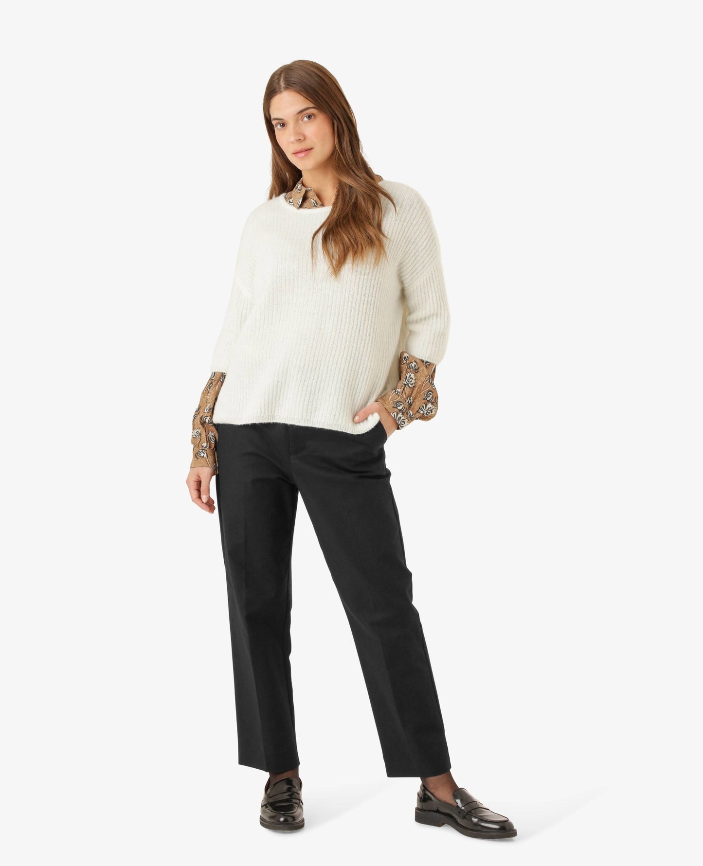 HILDENN KNITTED PULLOVER 3/4 SLEEVES