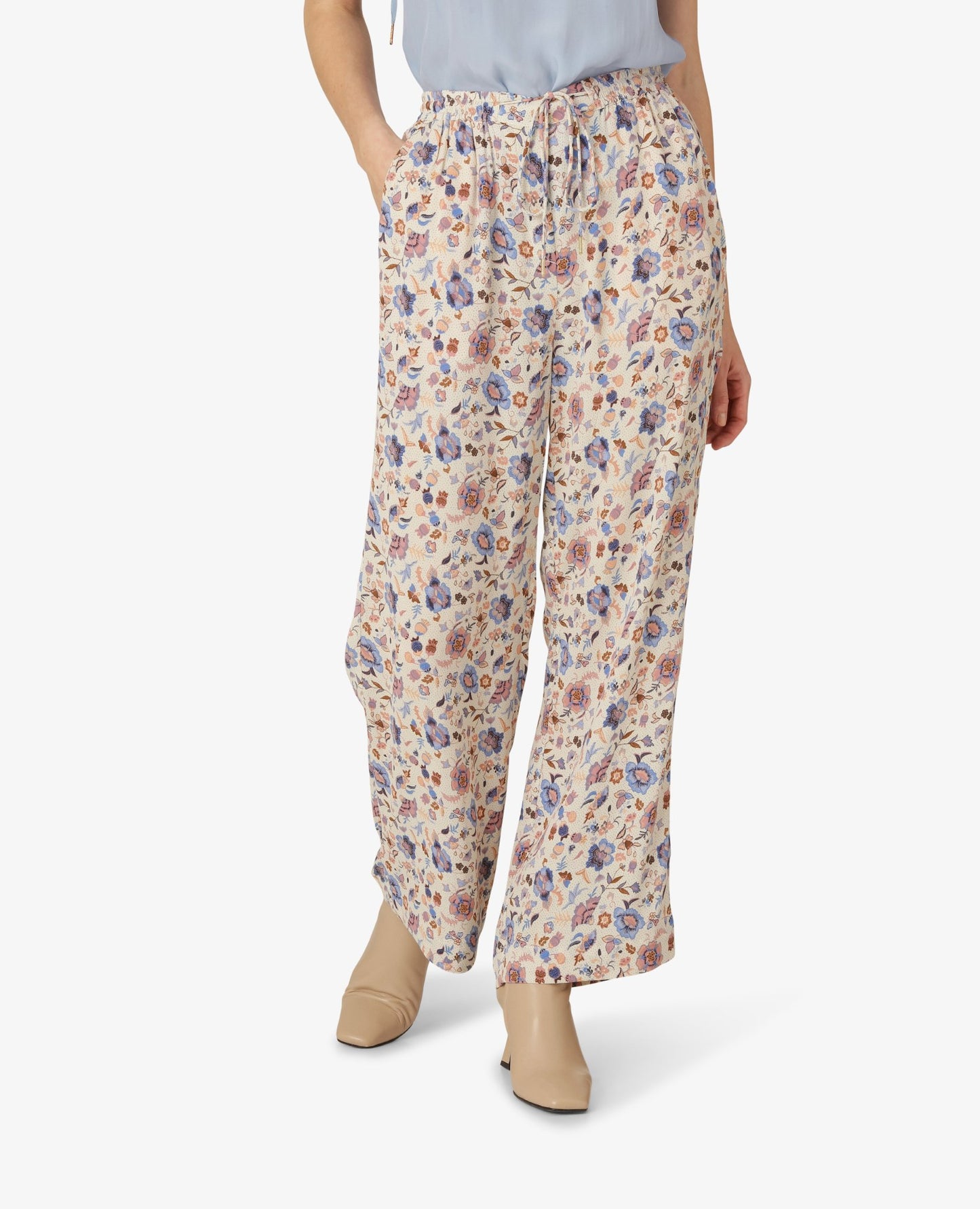 FLORAL MOSS TROUSERS