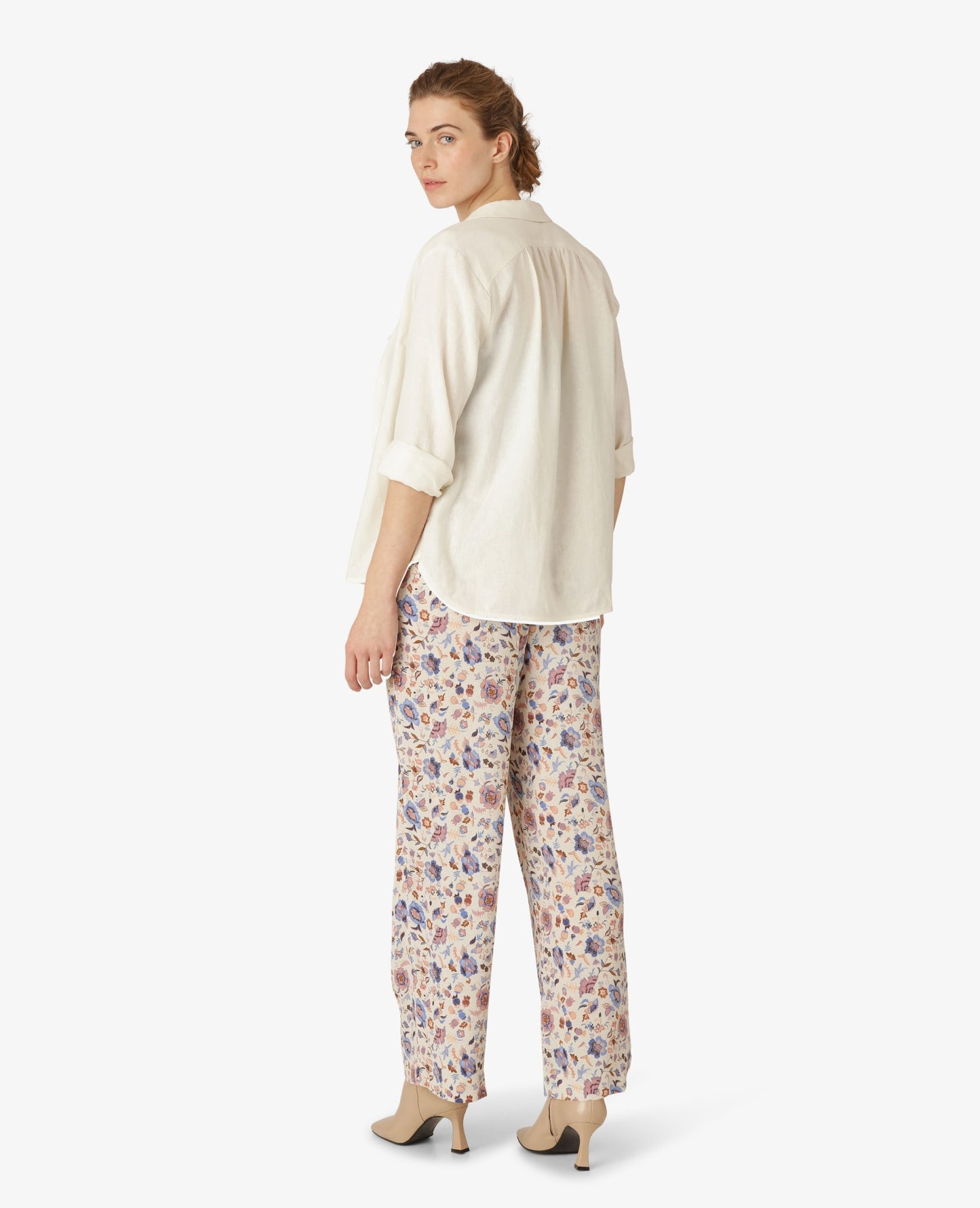 FLORAL MOSS TROUSERS