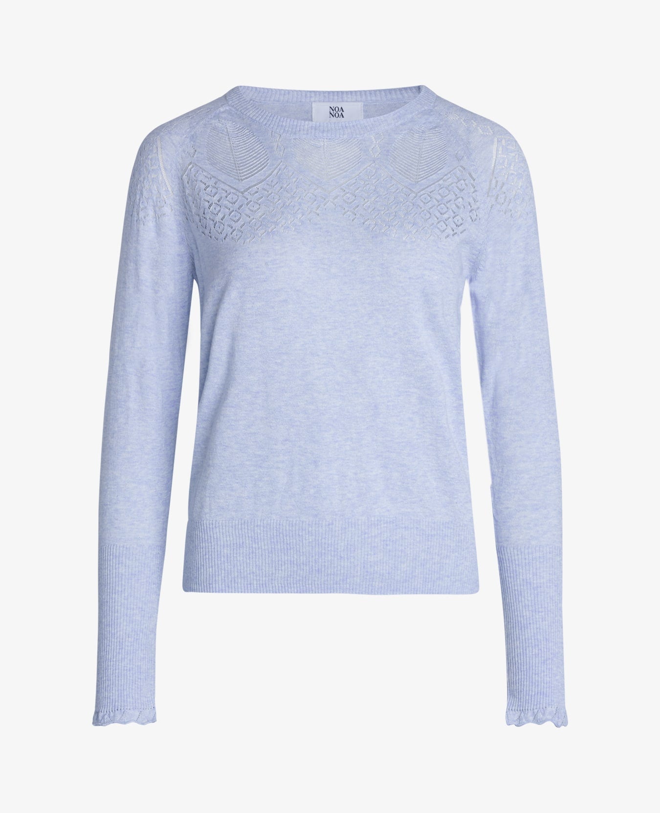 ESSENTIAL COTTON MELANGE PULLOVER