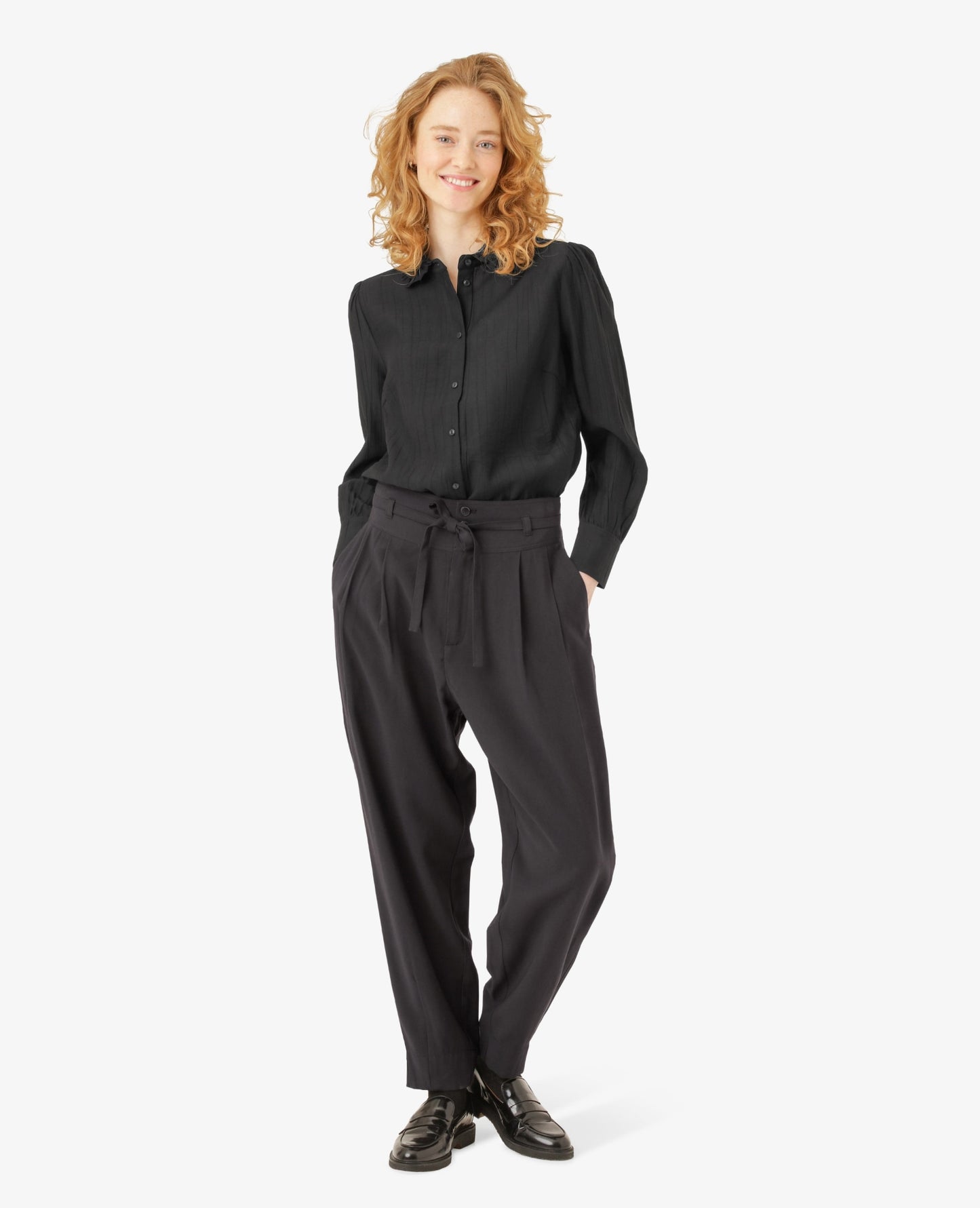 EVANN SHIRT WITH FRILLED COLLAR