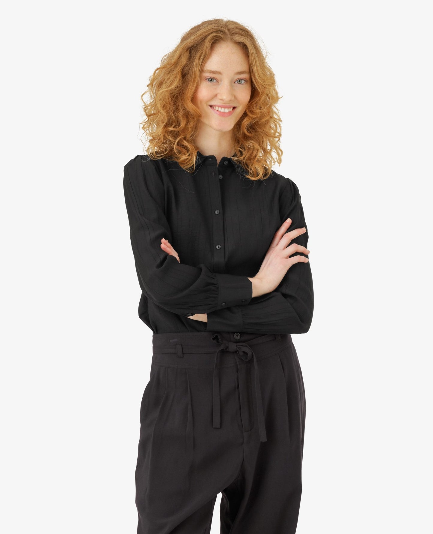 EVANN SHIRT WITH FRILLED COLLAR