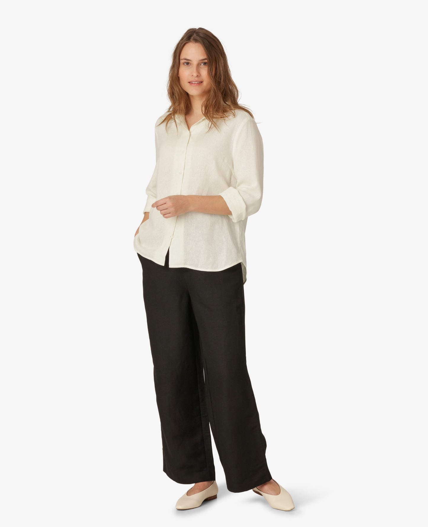 SHEER LINEN SHIRT
