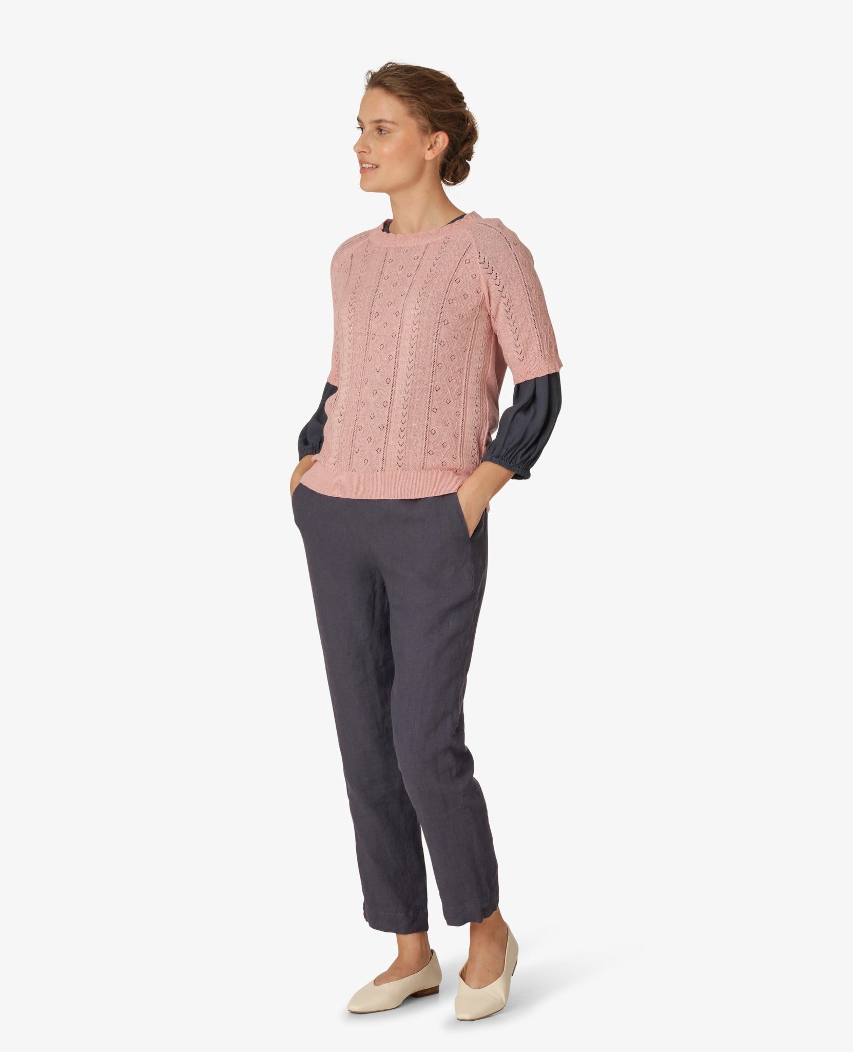 ORGANIC COTTON KNIT PULLOVER