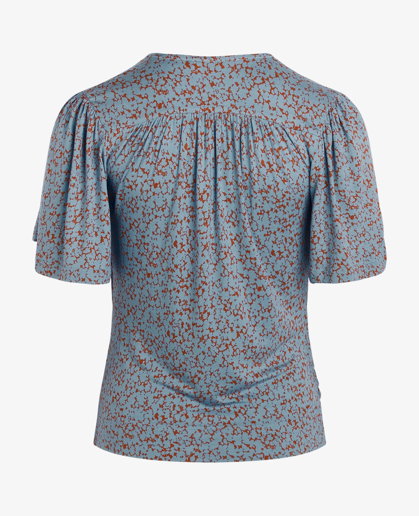 WRAP JERSEY BLOUSE
