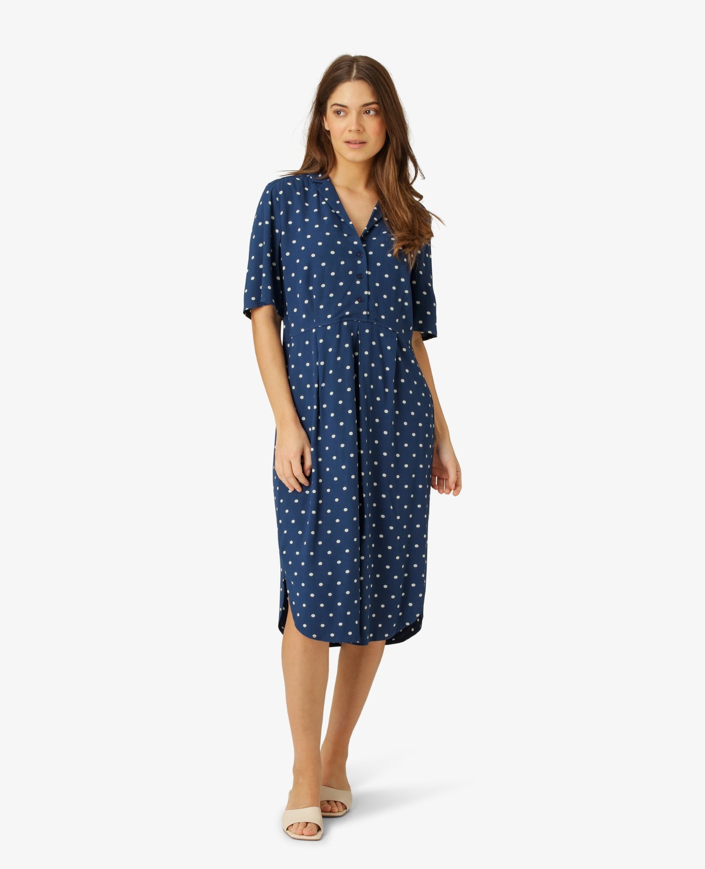 DOTTED FINE MOSS DRESS