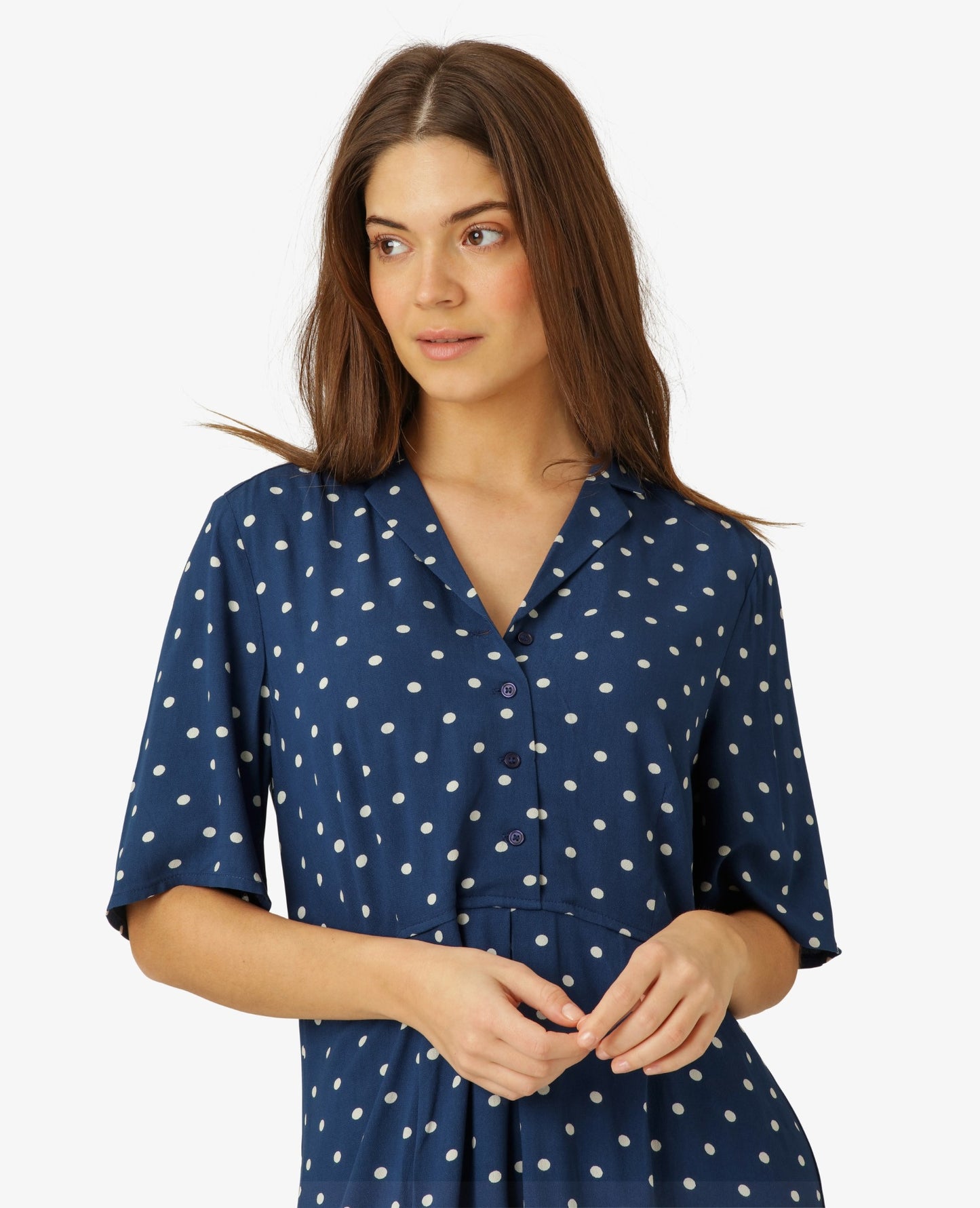 DOTTED FINE MOSS DRESS