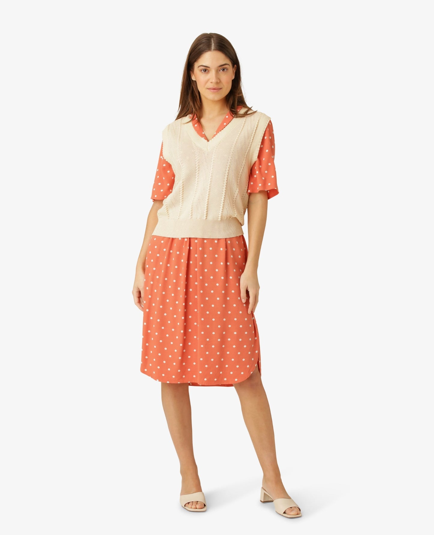 DOTTED FINE MOSS DRESS