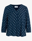 DOTTED FINE MOSS BLOUSE