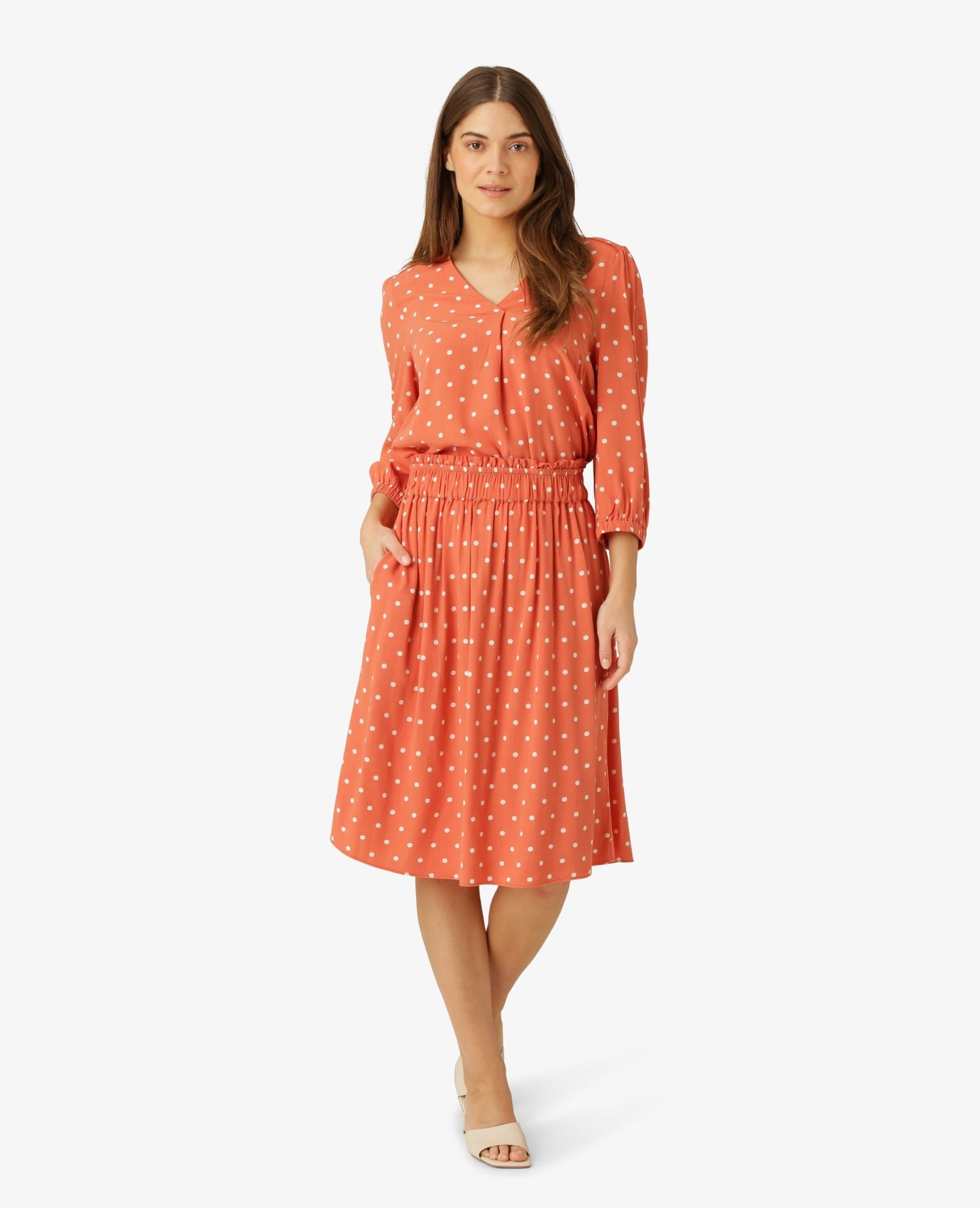 DOTTED FINE MOSS BLOUSE