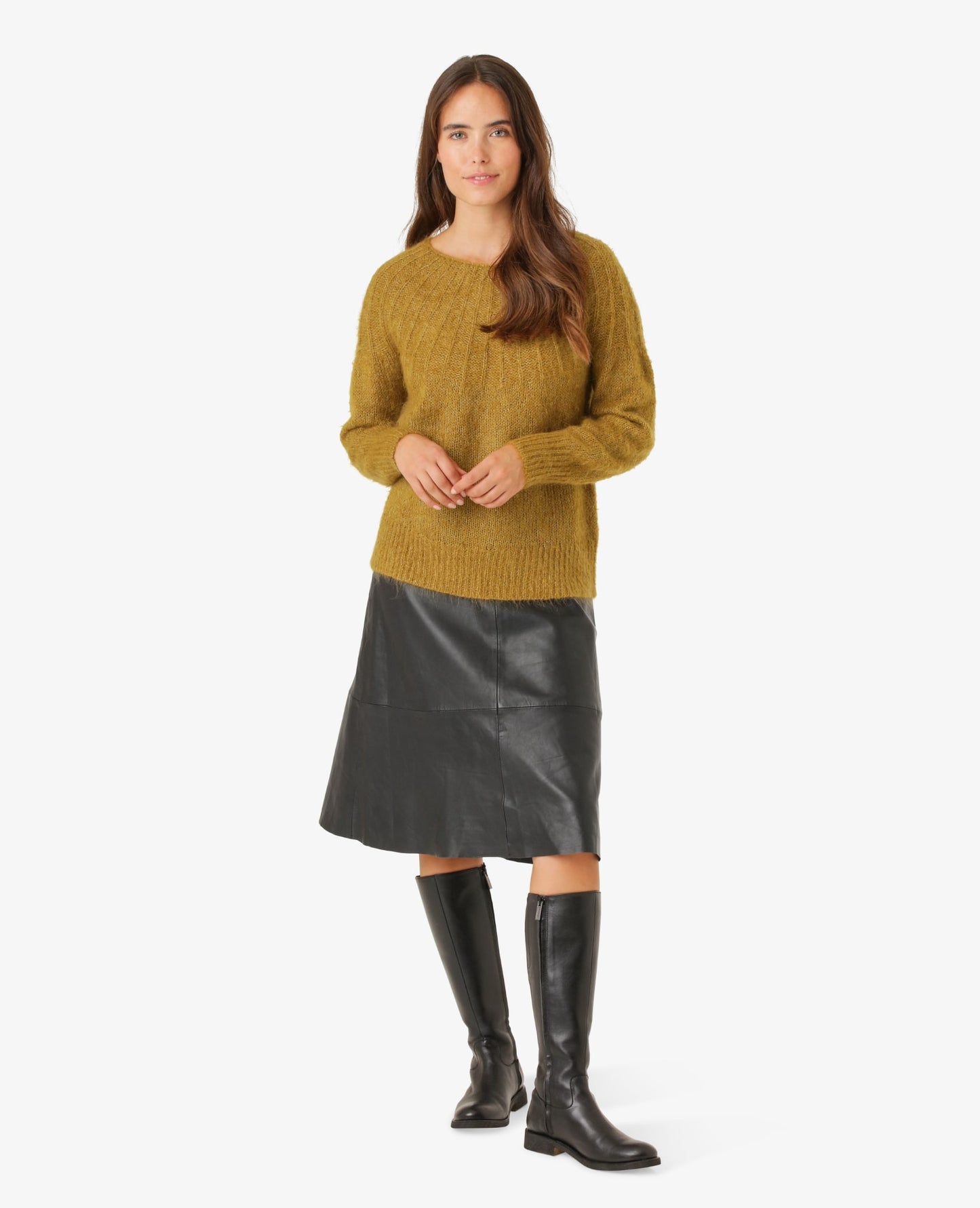 GISANN LEATHER SKIRT