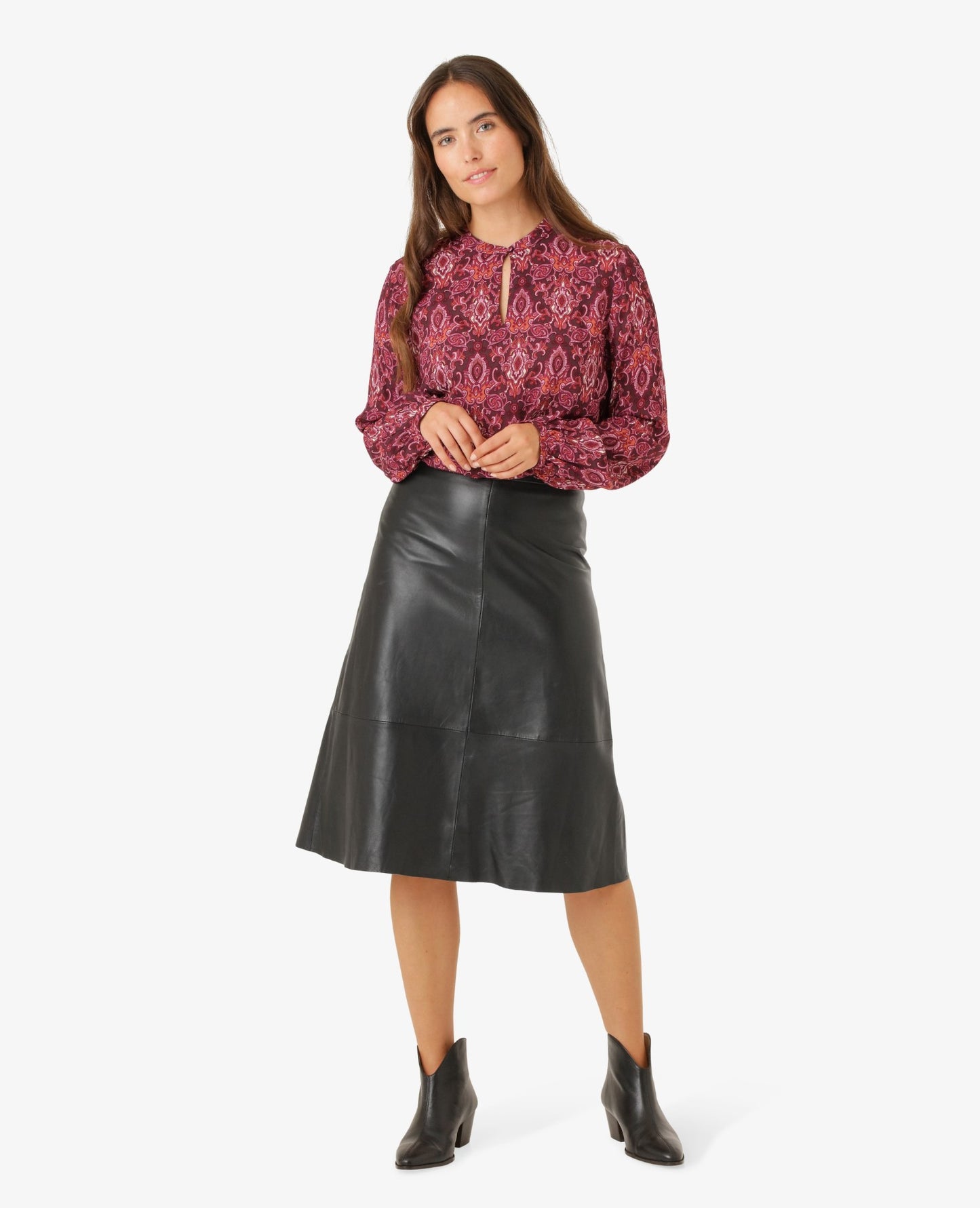 GISANN LEATHER SKIRT