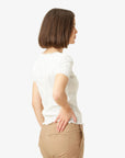 MINDYNN ORGANIC POINTELLE T-SHIRT
