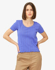 MINDYNN ORGANIC POINTELLE T-SHIRT