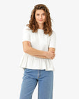 NOLANN PEPLUM T-SHIRT I ØKOLOGISK JERSEY Noa Noa T-shirt