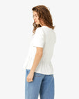 NOLANN PEPLUM T-SHIRT I ØKOLOGISK JERSEY Noa Noa T-shirt