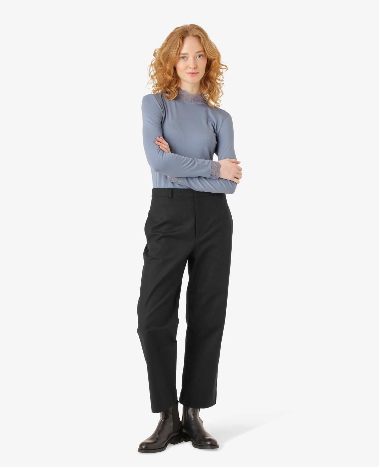 LAURANN BLOUSE WITH LACE