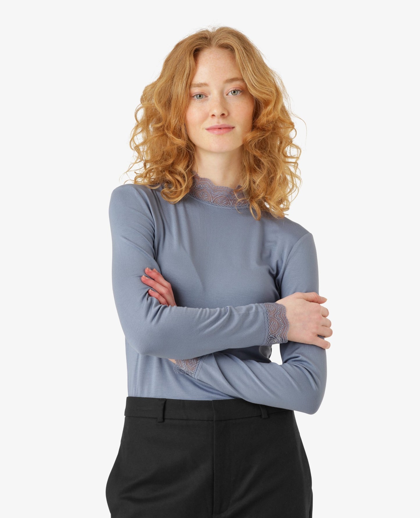 LAURANN BLOUSE WITH LACE
