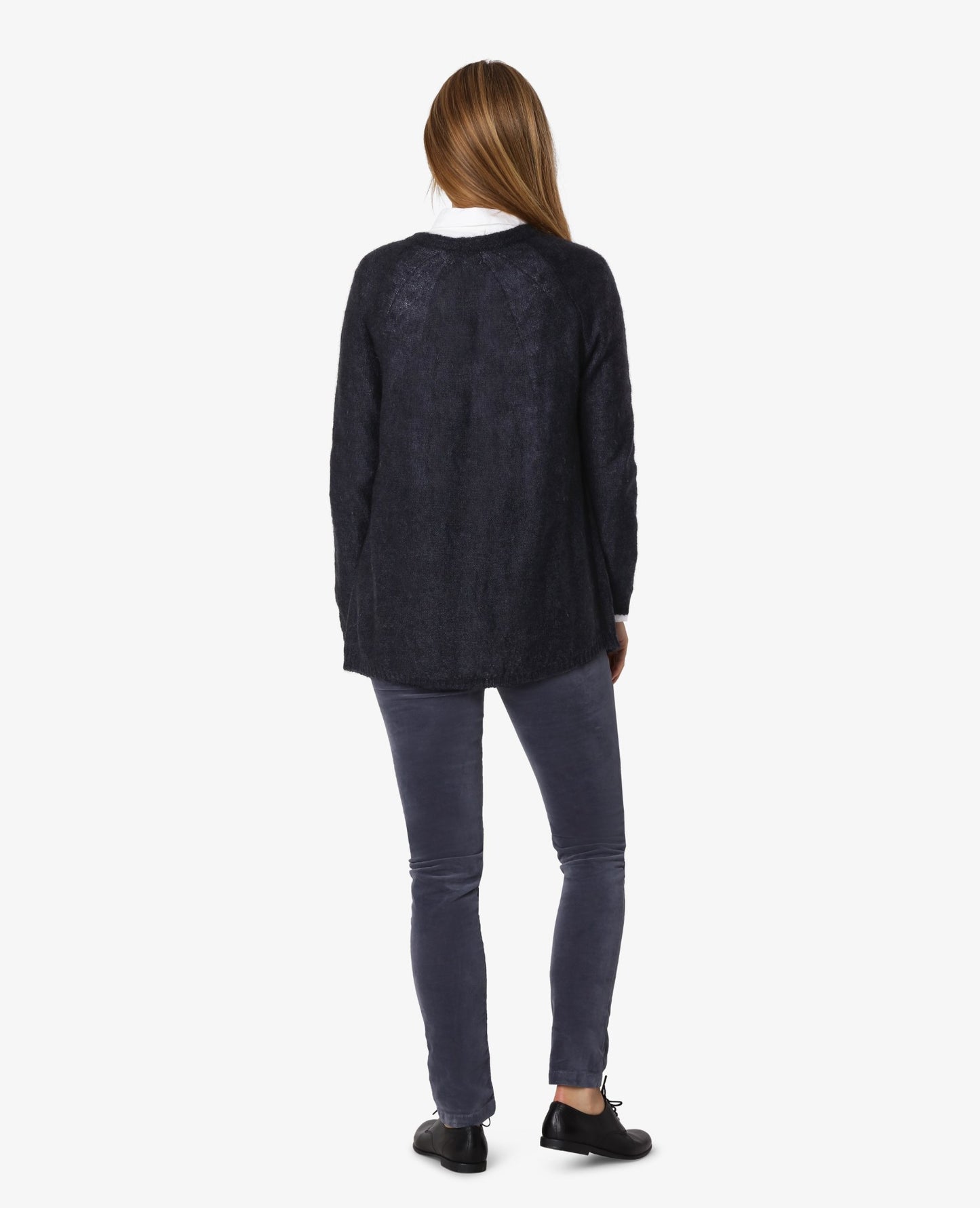 ESSENTIAL MELANGE MOHAIR CARDIGAN