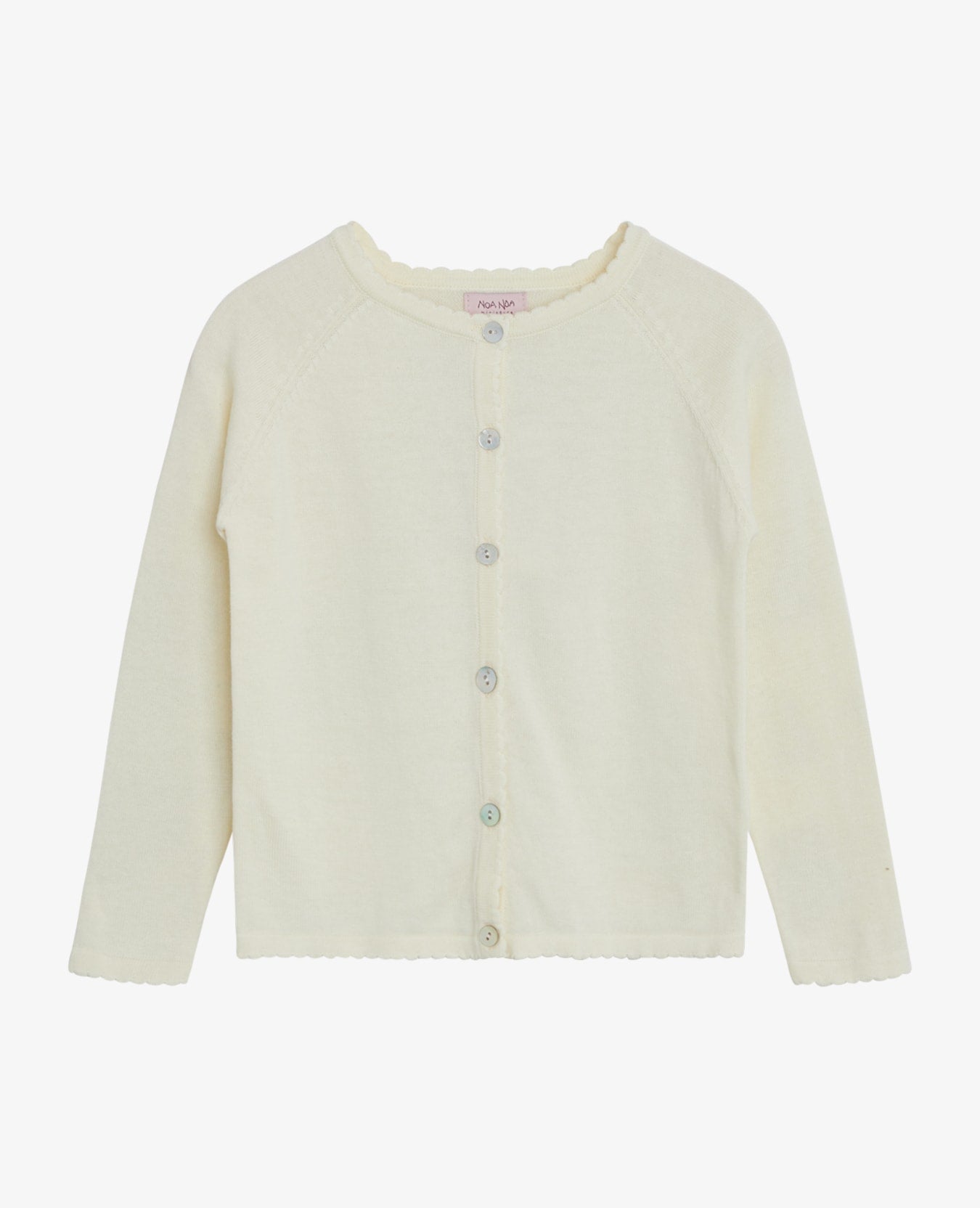 MINI BASIC ORGANIC LIGHT KNIT CARDIGAN