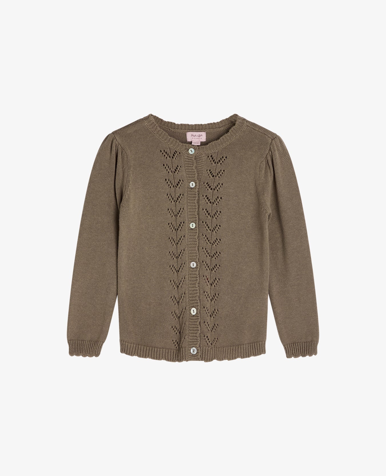 MINI 12GG ORGANIC COTTON CARDIGAN