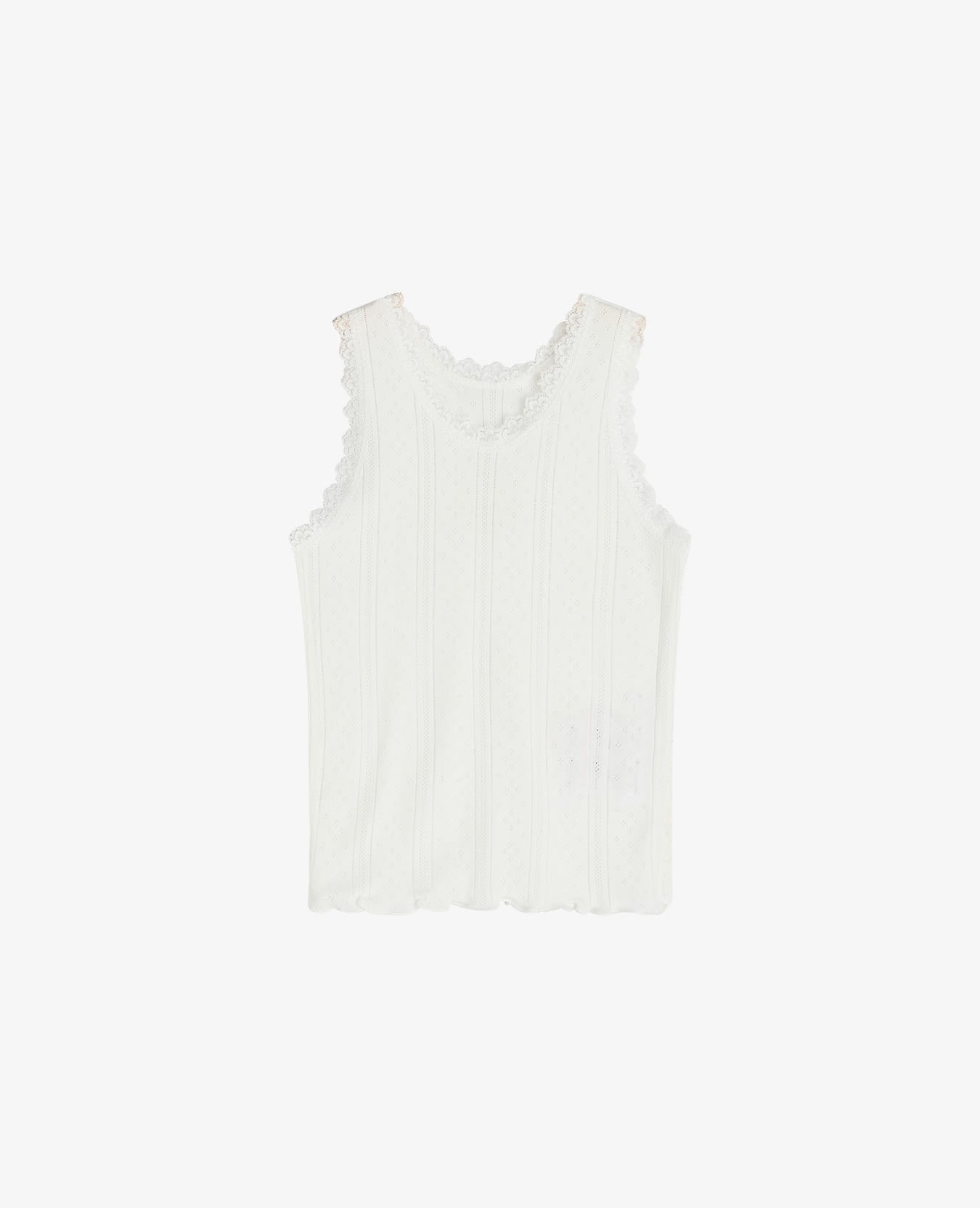 MINI ORGANIC COTTON POINTELLE TOP