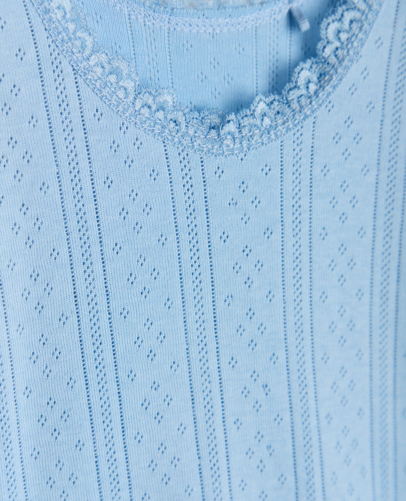 MINI ORGANIC COTTON POINTELLE TOP