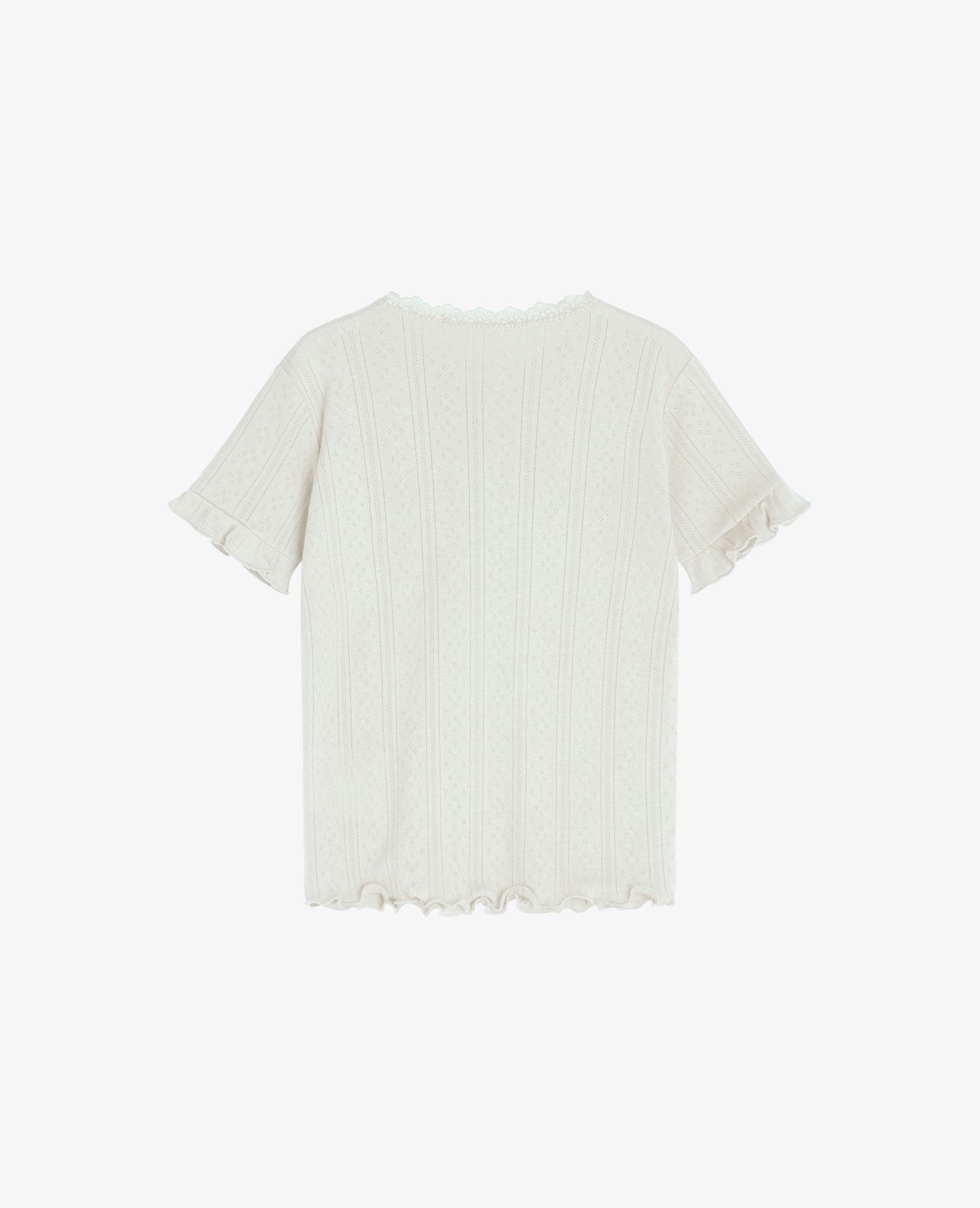MINI ORGANIC COTTON POINTELLE T-SHIRT