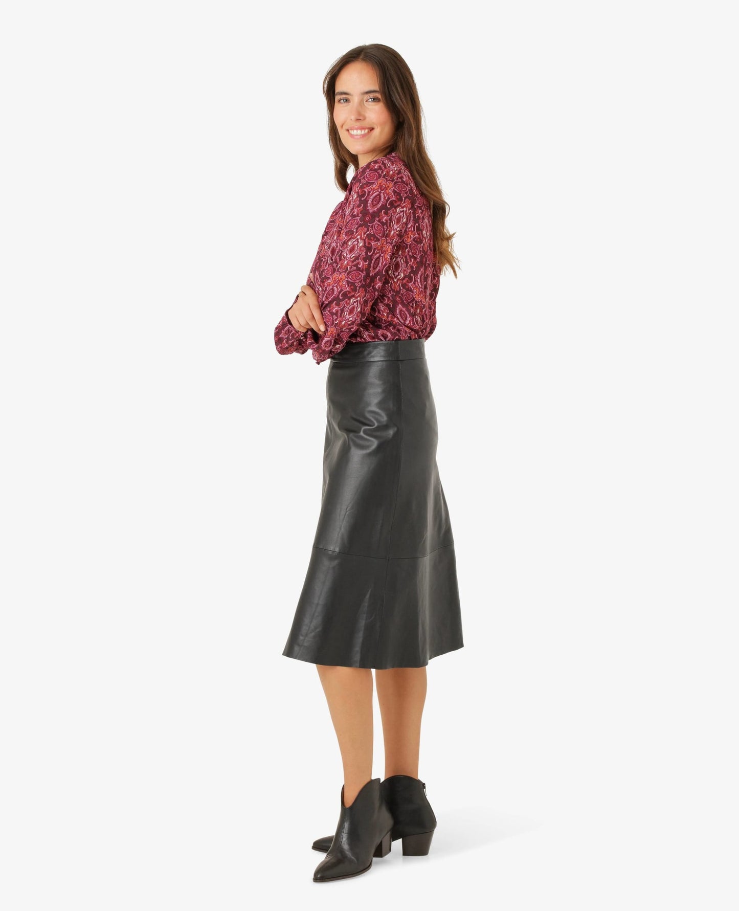 GISANN LEATHER SKIRT