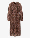 NICOLINENN MØNSTRET KJOLE Noa Noa Long sleeve dresses