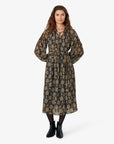 NICOLINENN MØNSTRET KJOLE Noa Noa Long sleeve dresses