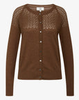LOUISANN STRIKKET CARDIGAN MED HULMØNSTER Noa Noa Cardigans