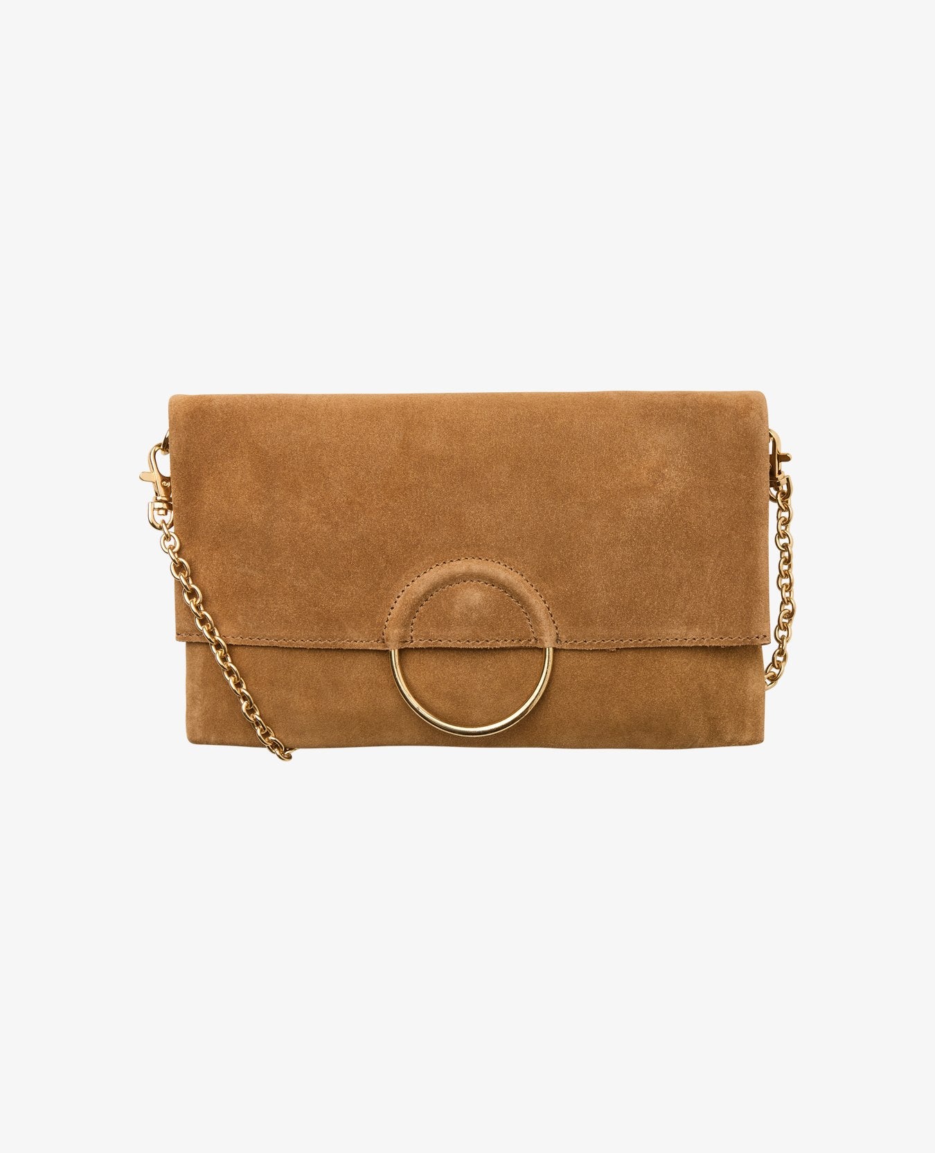 Tan suede clutch outlet bag