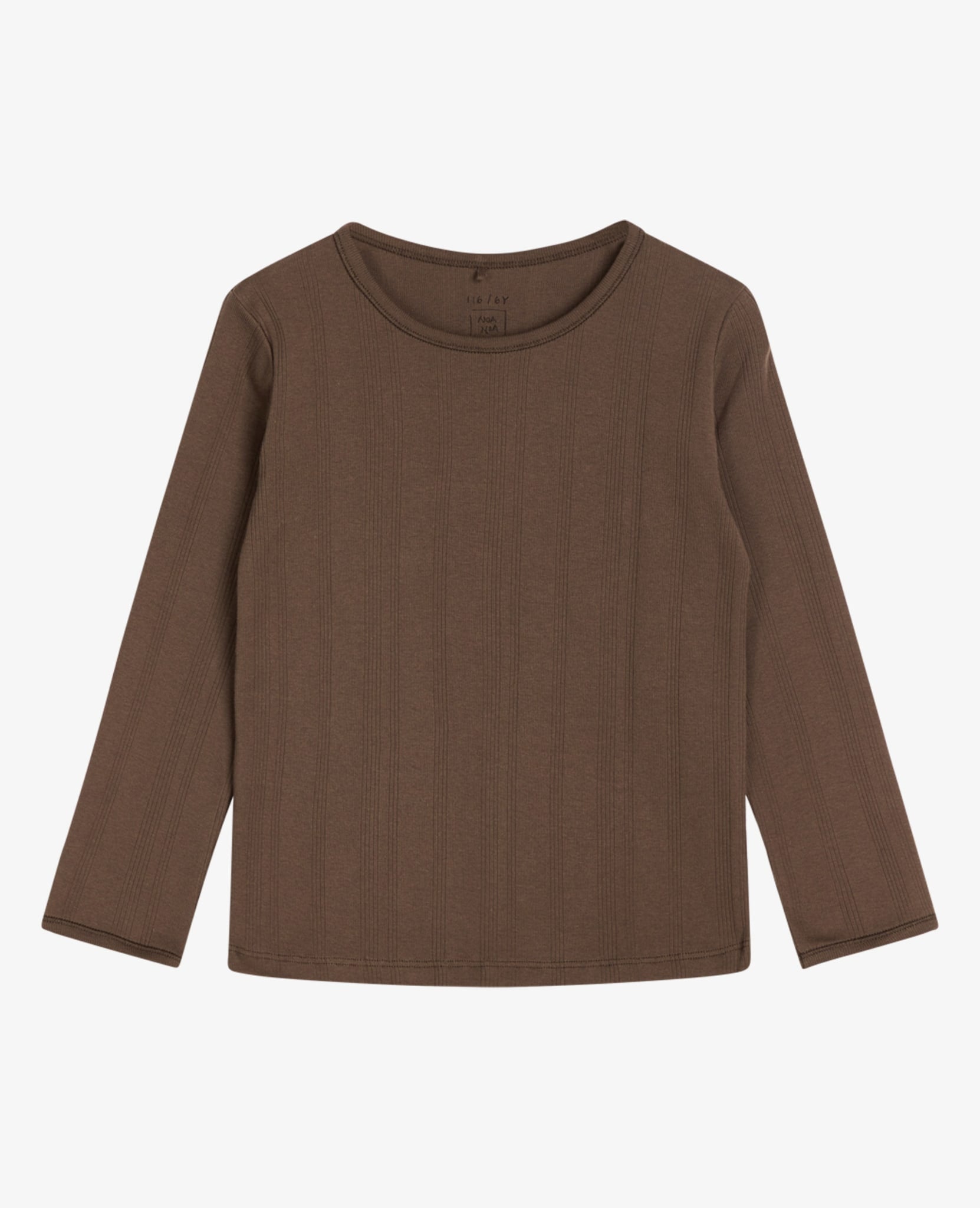 boys brown long sleeve top