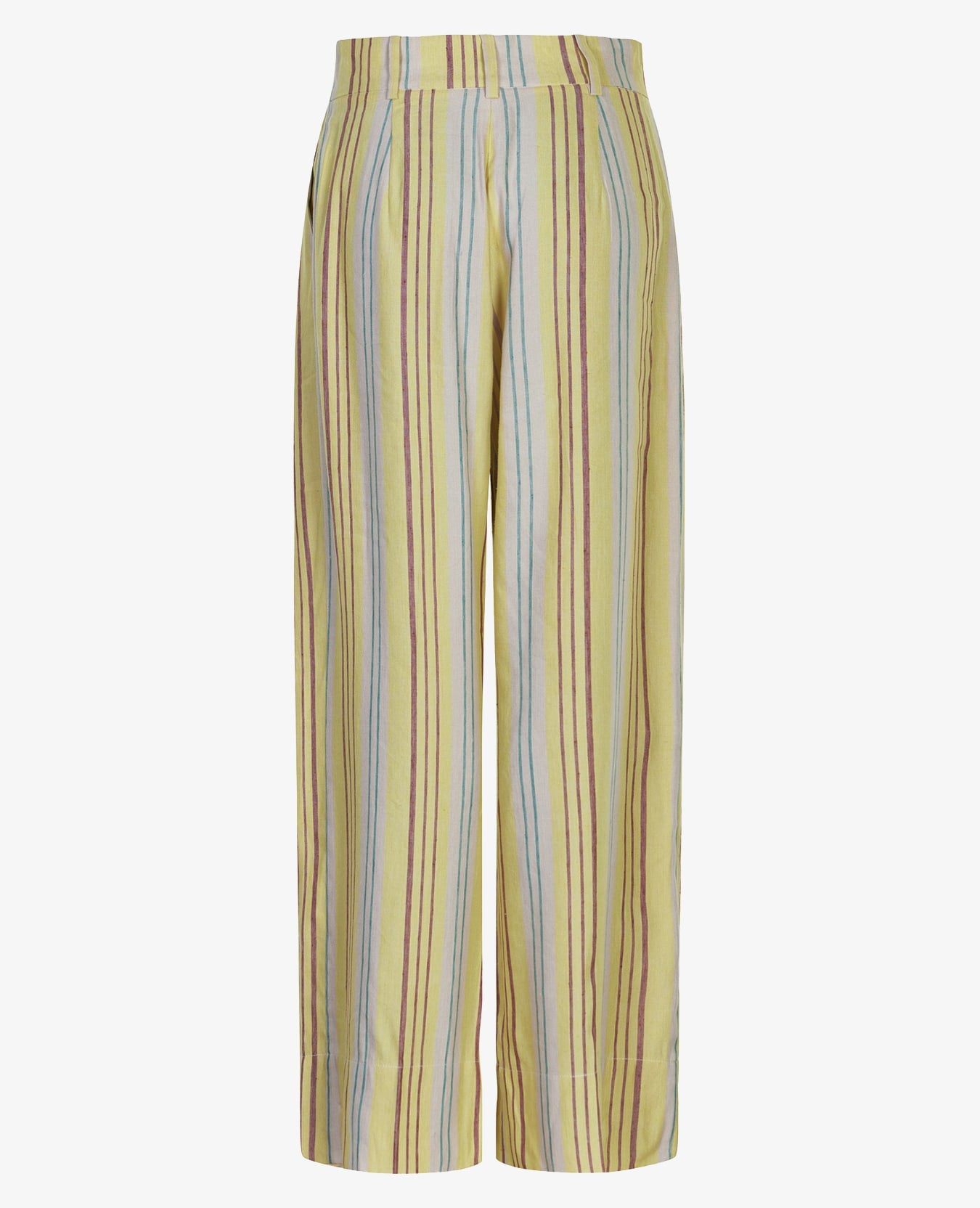 STRIPED LINEN BLEND