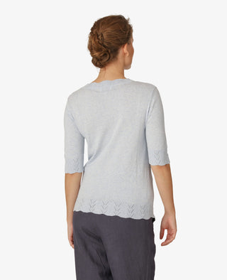 ESSENTIAL COTTON MELANGE PULLOVER