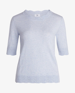 ESSENTIAL COTTON MELANGE PULLOVER