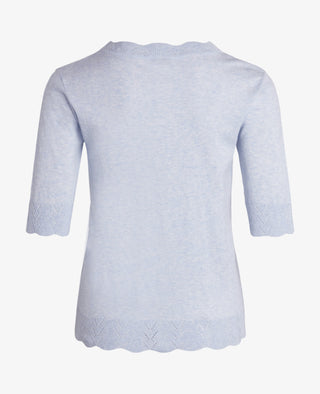ESSENTIAL COTTON MELANGE PULLOVER