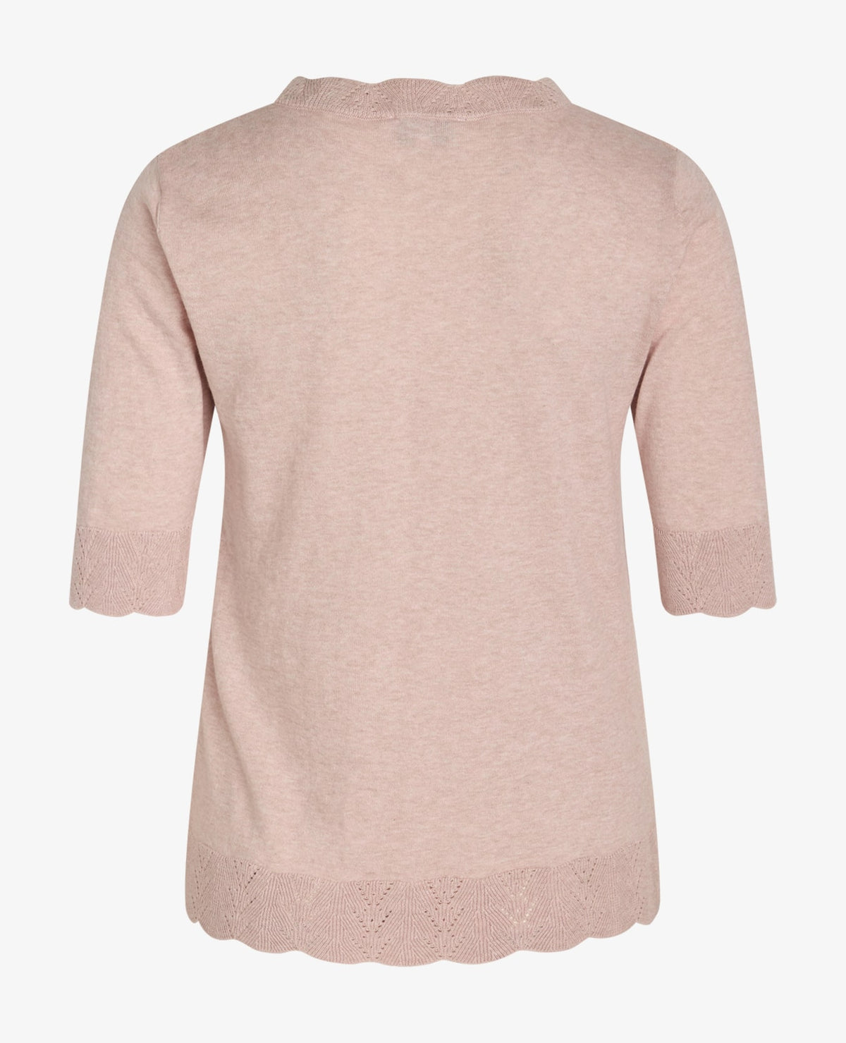 LOUISANN KORTÆRMET PULLOVER MED HULMØNSTER Noa Noa Strik